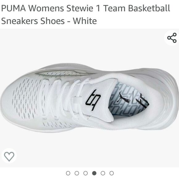 PUMA Womens Stewie 1 Team Basketball Sneakers Shoes - White - Picture 6 of 10